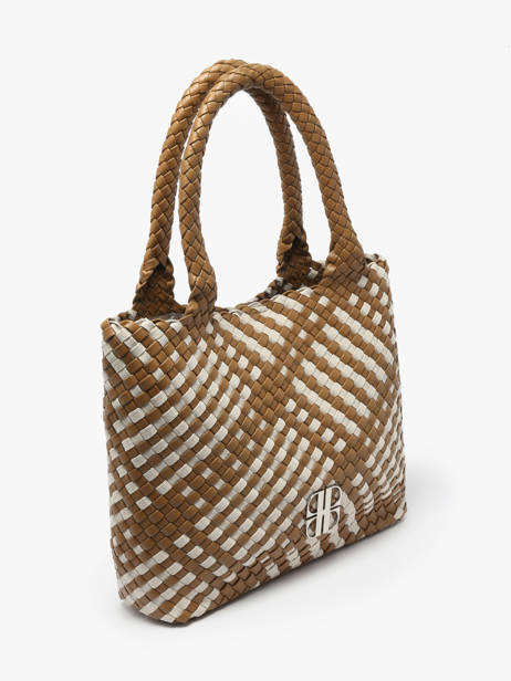 Schoudertas Tessa Gevlochten Laurent david Beige ld bags 957 ander zicht 2